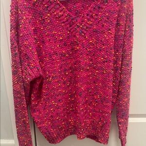 Main Strip Pink V-Neck Sweater